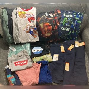 All New boys 5/6t clothing lot